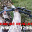 22 WMR vs 17 HMR rifles and ammo at a shooting range
