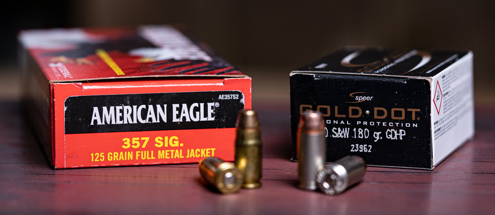 357 Sig vs. 40 S&W ammo