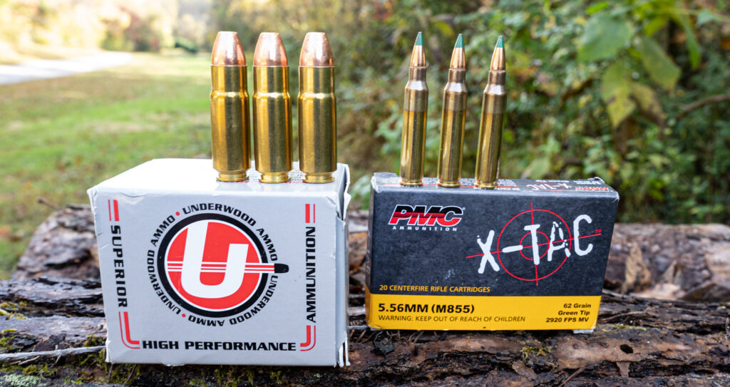 458 SOCOM ammo cartridges vs. 5.56 ammo