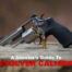 A revolver with ammo at the shooting range