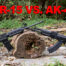 AR-15 vs. AK-47 rifle at there ange