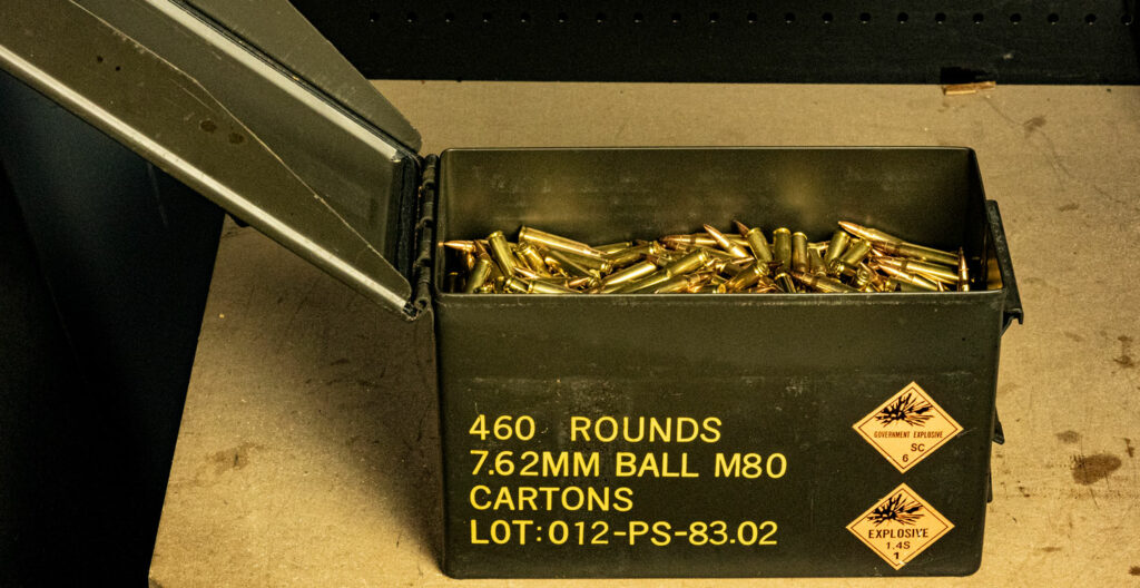 how to store 7.62x51 ammo in a can