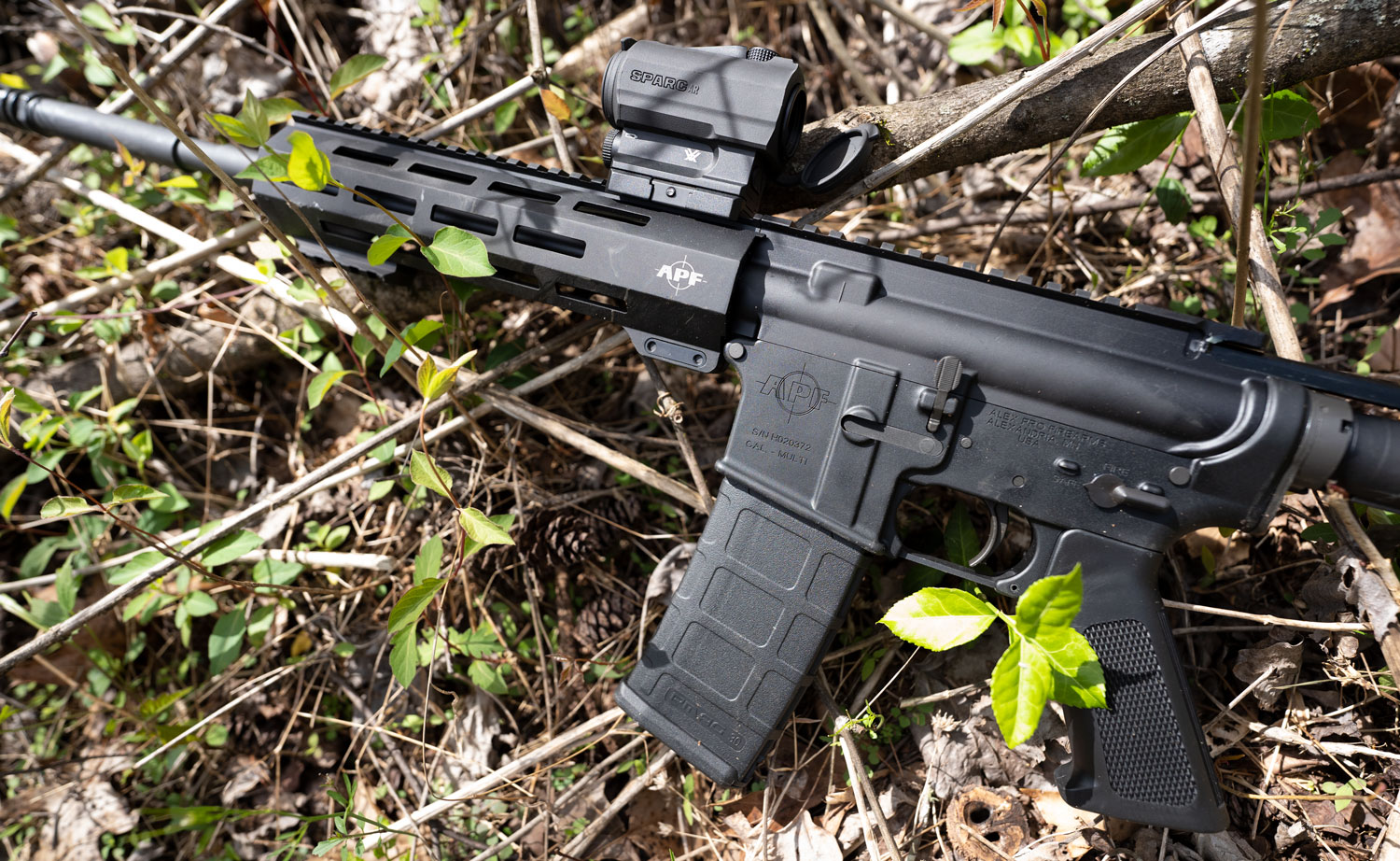 AR-15 at a shooting range