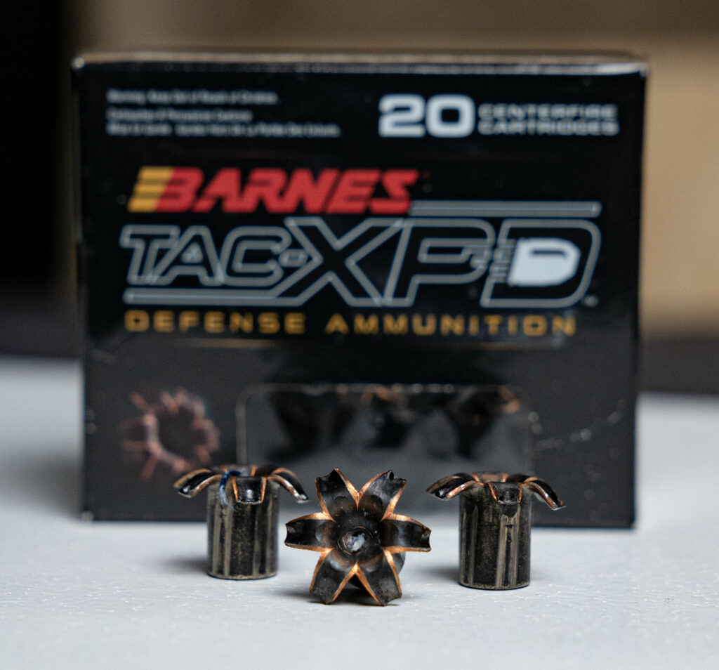 Barnes TAC-XP 9mm self-defense ammunition