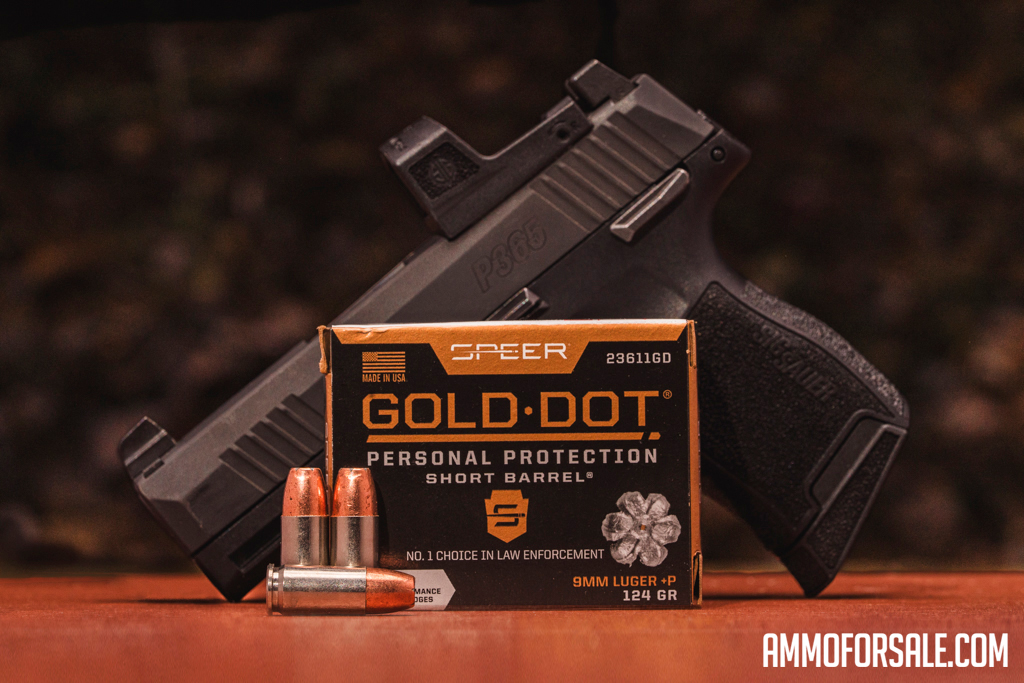 Speer Gold Dot Short Barrel special 9mm ammo