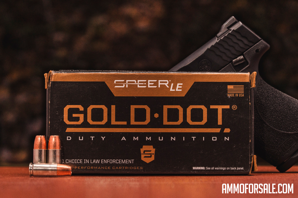 Speer Gold Dot 9mm 124 grain +P ammo