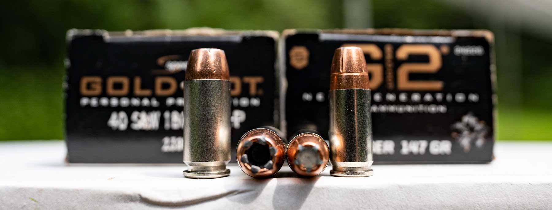 Gold Dot ammo vs. G2 ammo Gold Dot vs. G2 ammunition