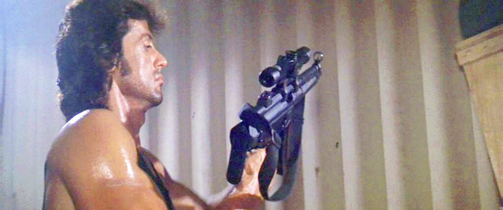 Rambo with Heckler and Koch MP5A3 Rifle