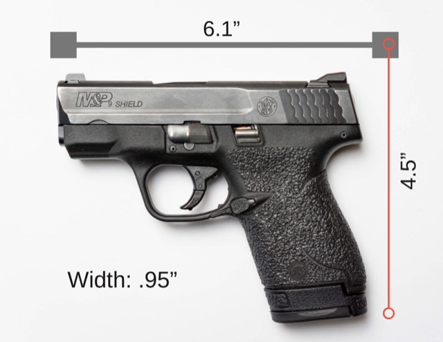 S&W Shield Size S&W Shield Size Graphic