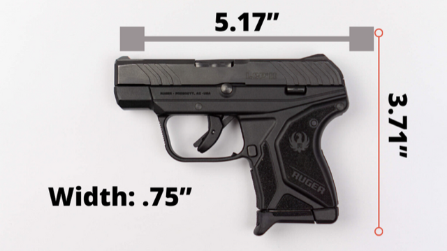 Ruger LCP II Size Graphic