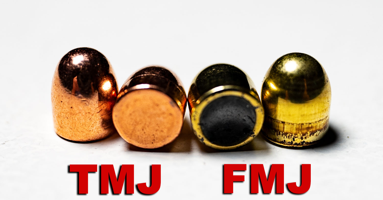 TMJ vs. FMJ ammo photo of TMJ vs. FMJ bullets pulled out of ammo