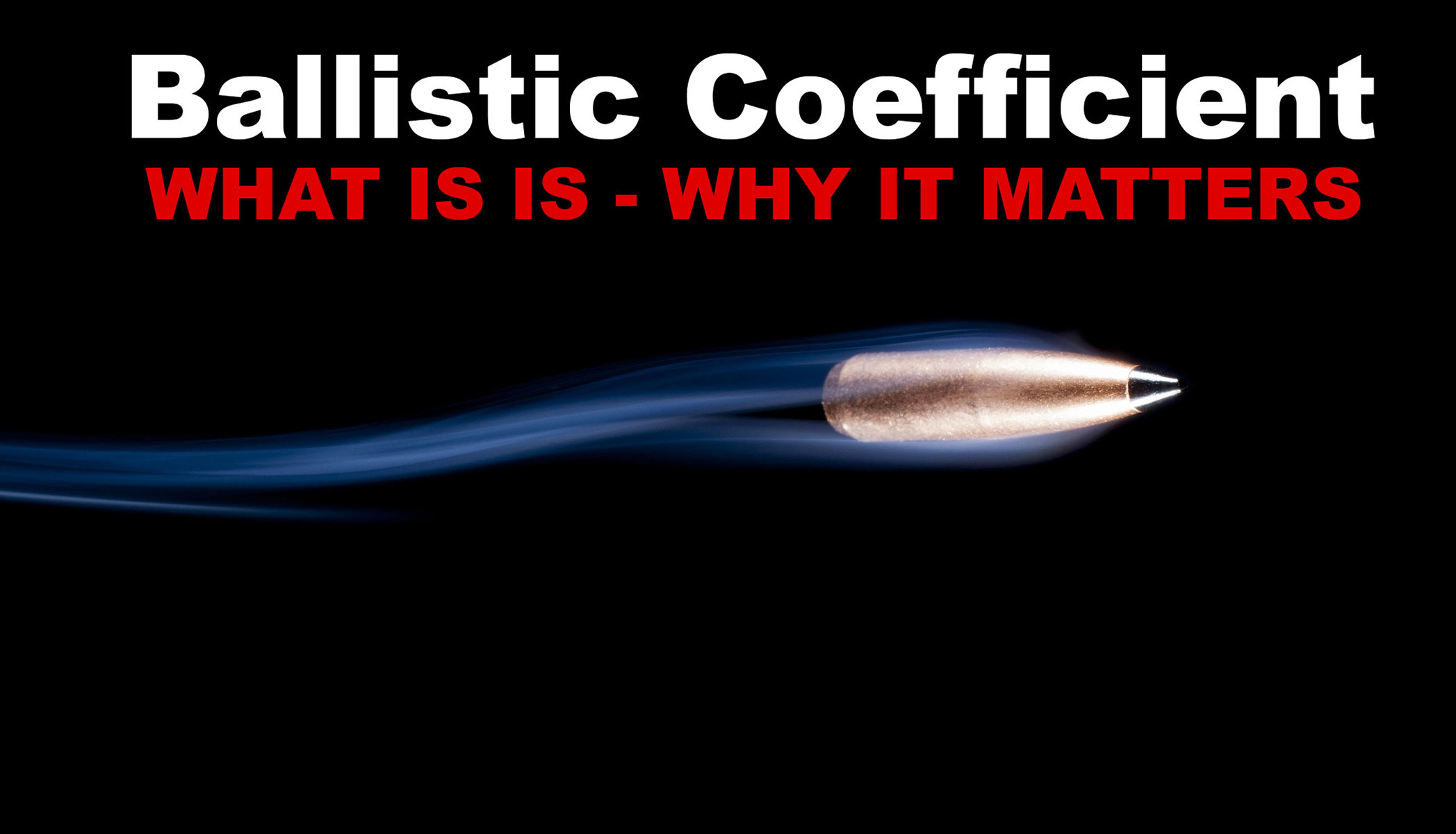 ballistic coefficient demonstrated with flying bullet