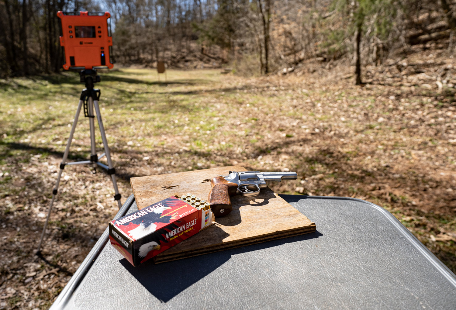 testing 38 special revolvers and ammo at the shooting range