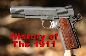 1911 at a shooting range