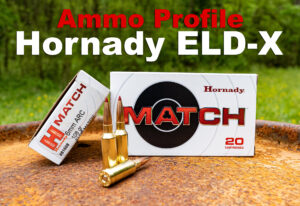 Hornady ELD-X ammo at a shooting range