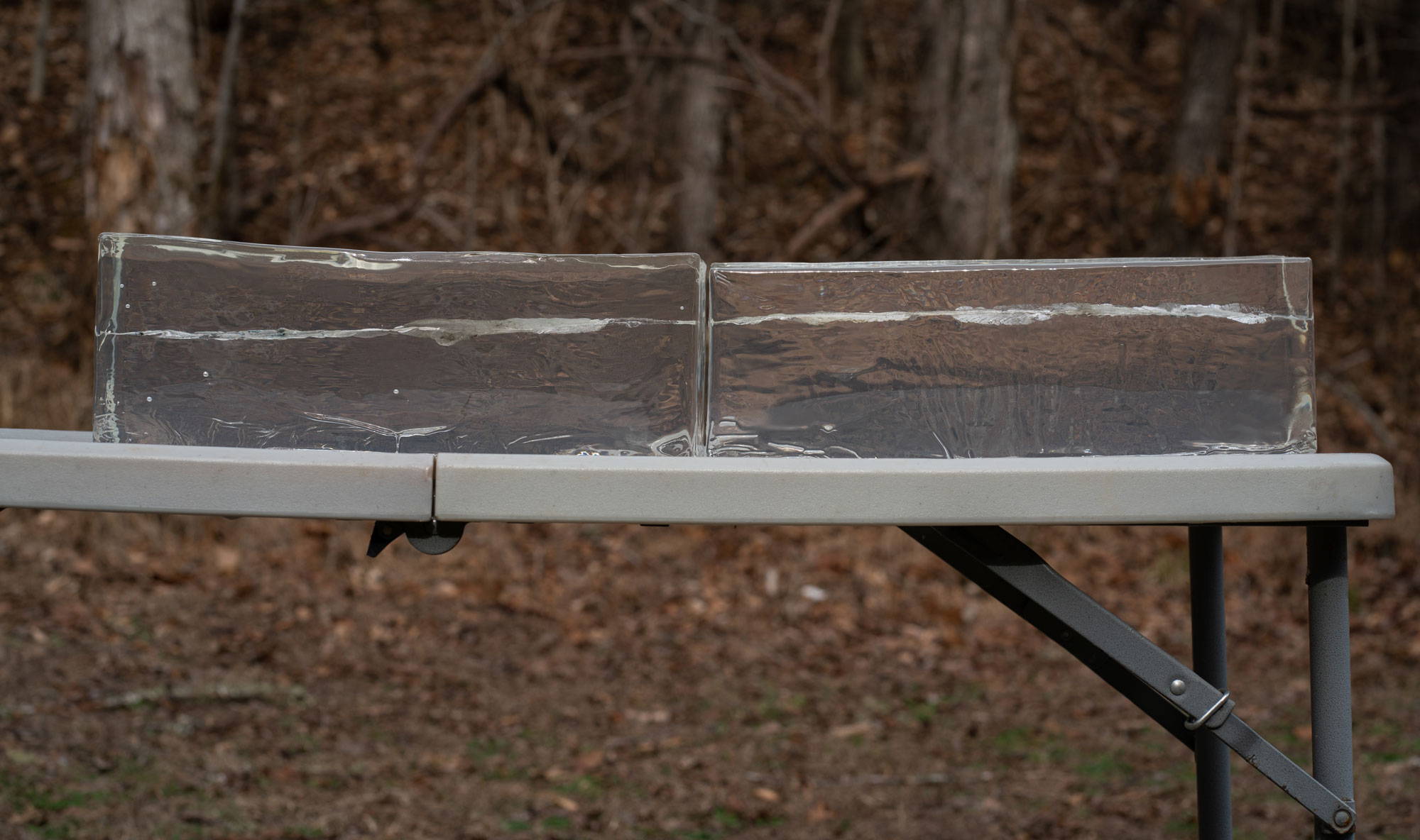 Gel blocks for testing self defense ammo 44 magnum penetration through gel blocks