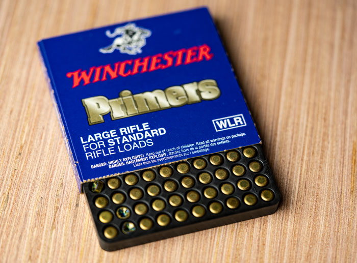 Box of winchester primers
