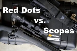 red dot vs scope side by side