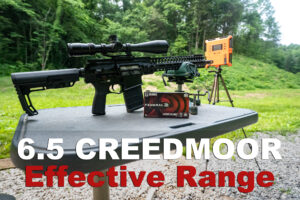 Testing the effective range of 6.5 creed moor