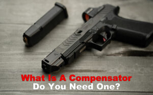 A Glock with a pistol compensator