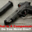 A Glock with a pistol compensator